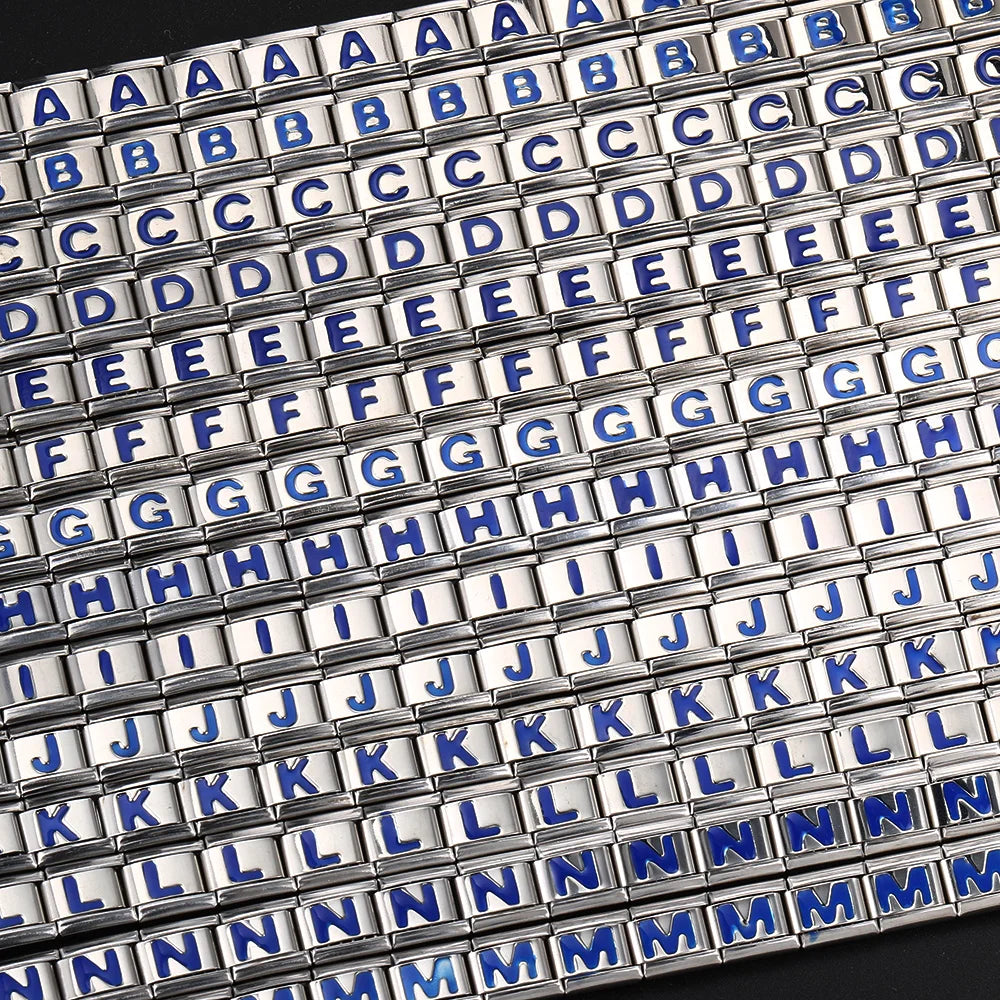 Blue Color 26 English Letters 021