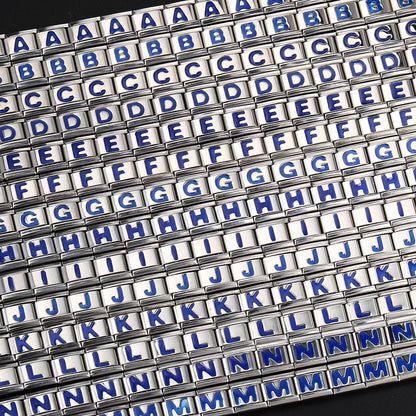 Blue Color 26 English Letters 021