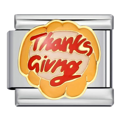 Thanksgiving Italian Charm Link 188