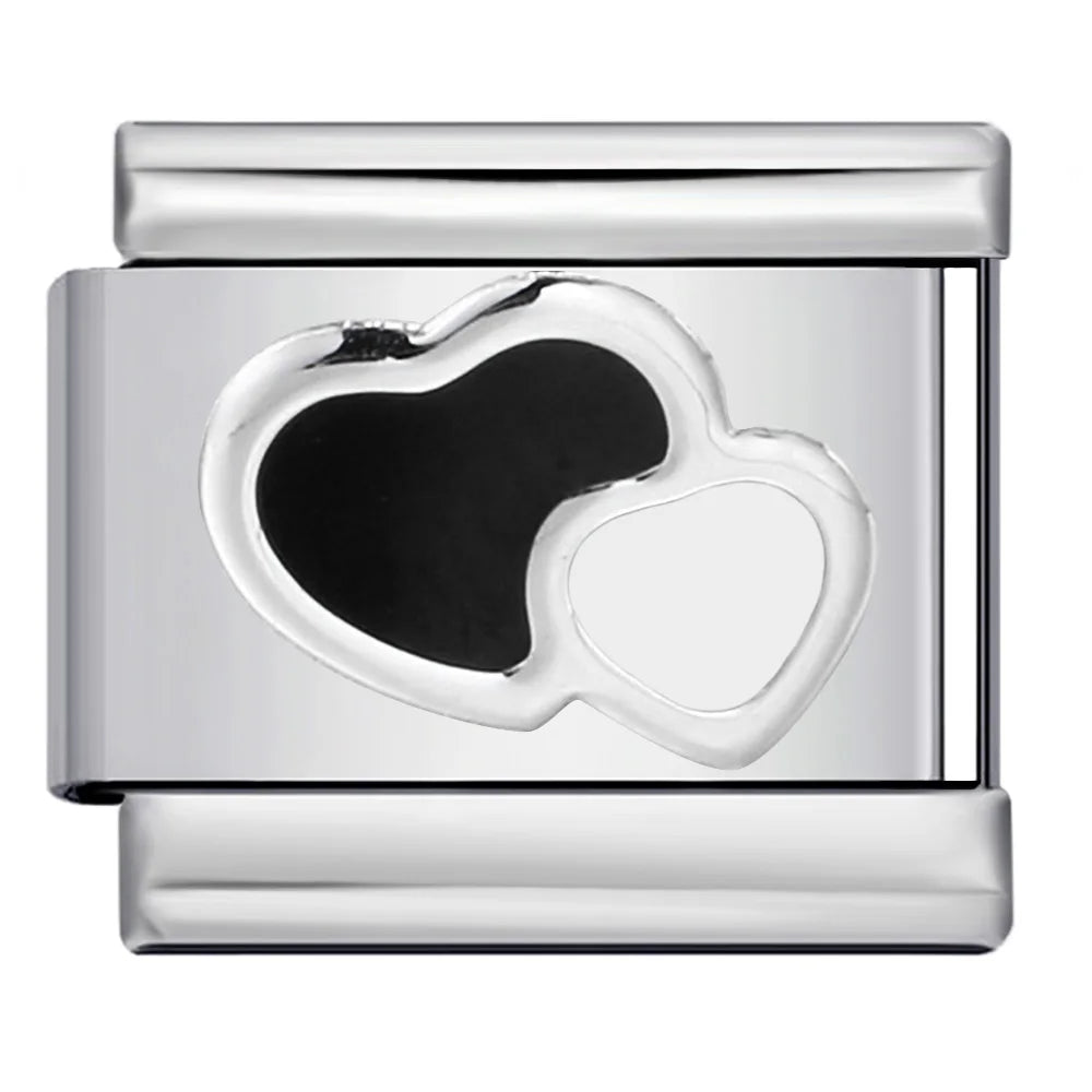 Heart Italian Charms Links 447