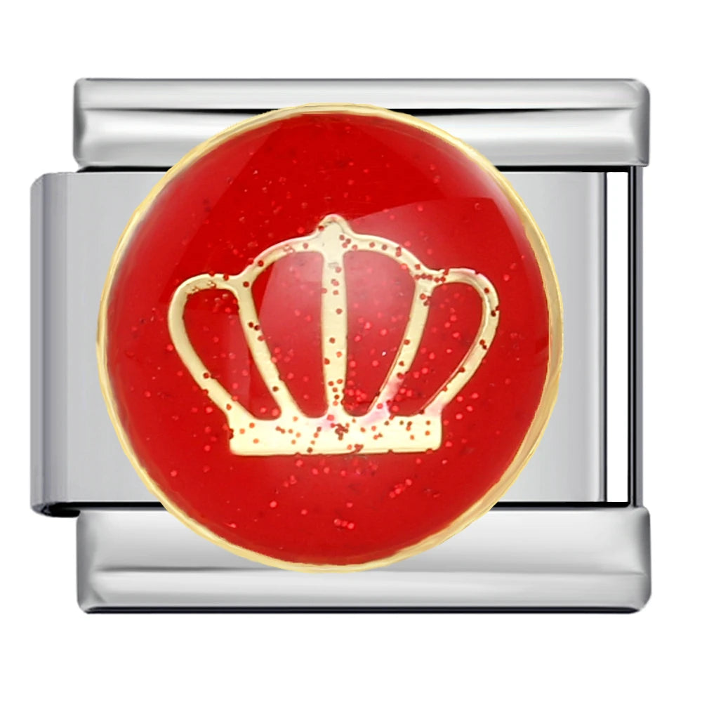 Red Italian Charm Links 394