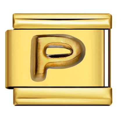 Gold Color 26 English Letters 336