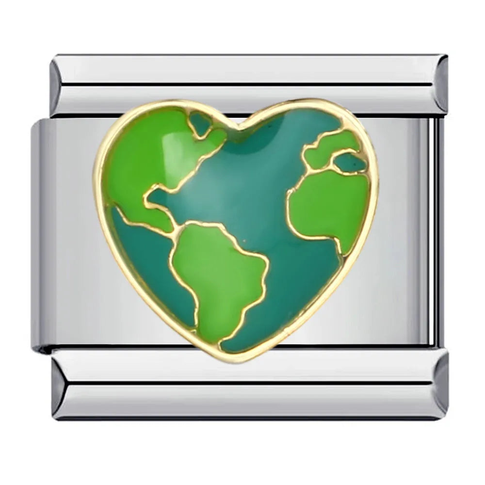 Heart Italian Charm Link 331