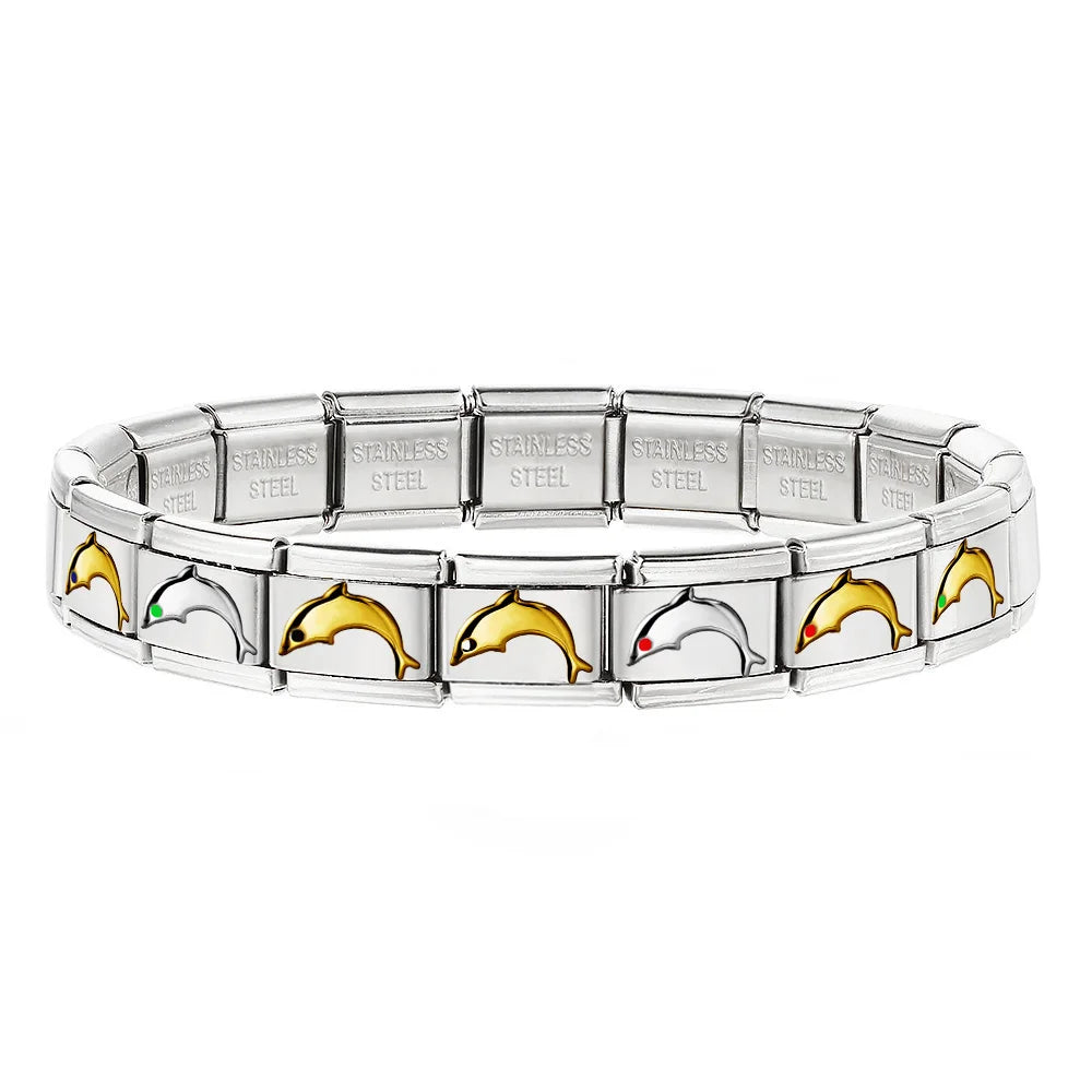 Dolphin Italian Charm Links 452