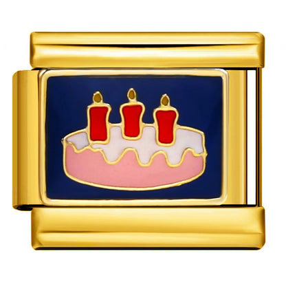 Gold Color Italian Charm 478