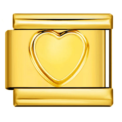 Gold Color Italian Charm Link 477