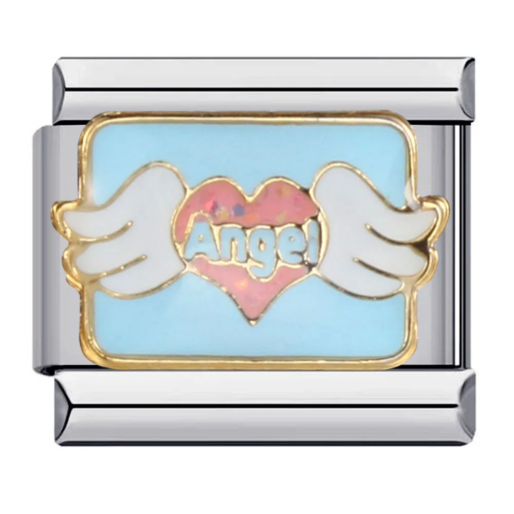 Wings Italian Charm Links 092