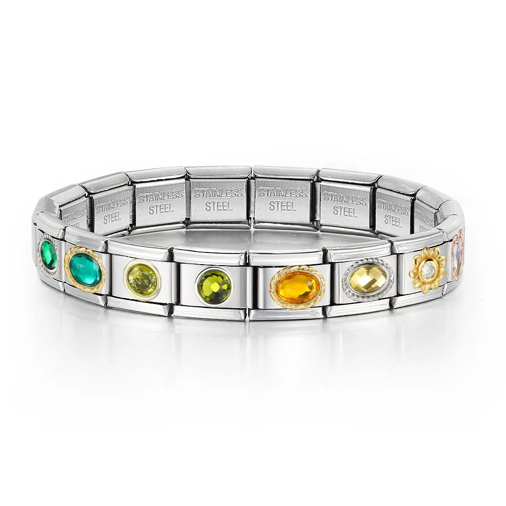 Green Italian Charm Links 400