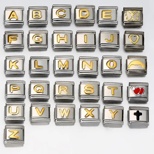 Gold Color 26 English Letters 064