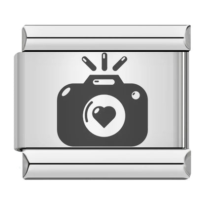 Laser Engrave Italian Charm Links 005
