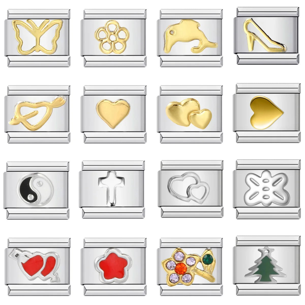 Simple Italian Charm Links 015