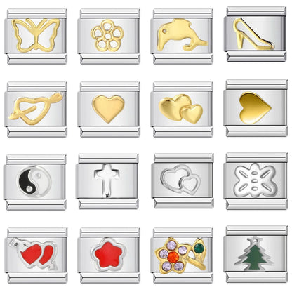Simple Italian Charm Links 015