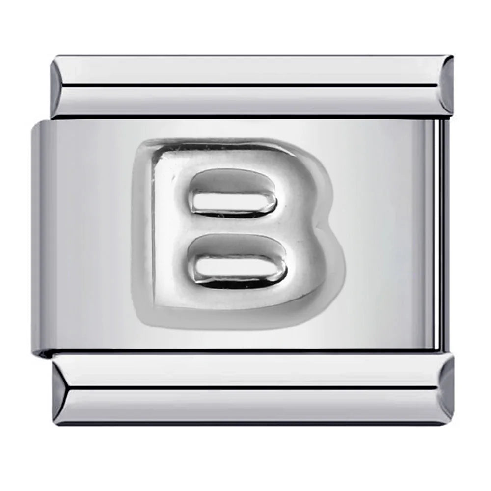 Silver Color 26 English Letters 174