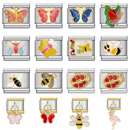 Butterfly Italian Charm Links 076