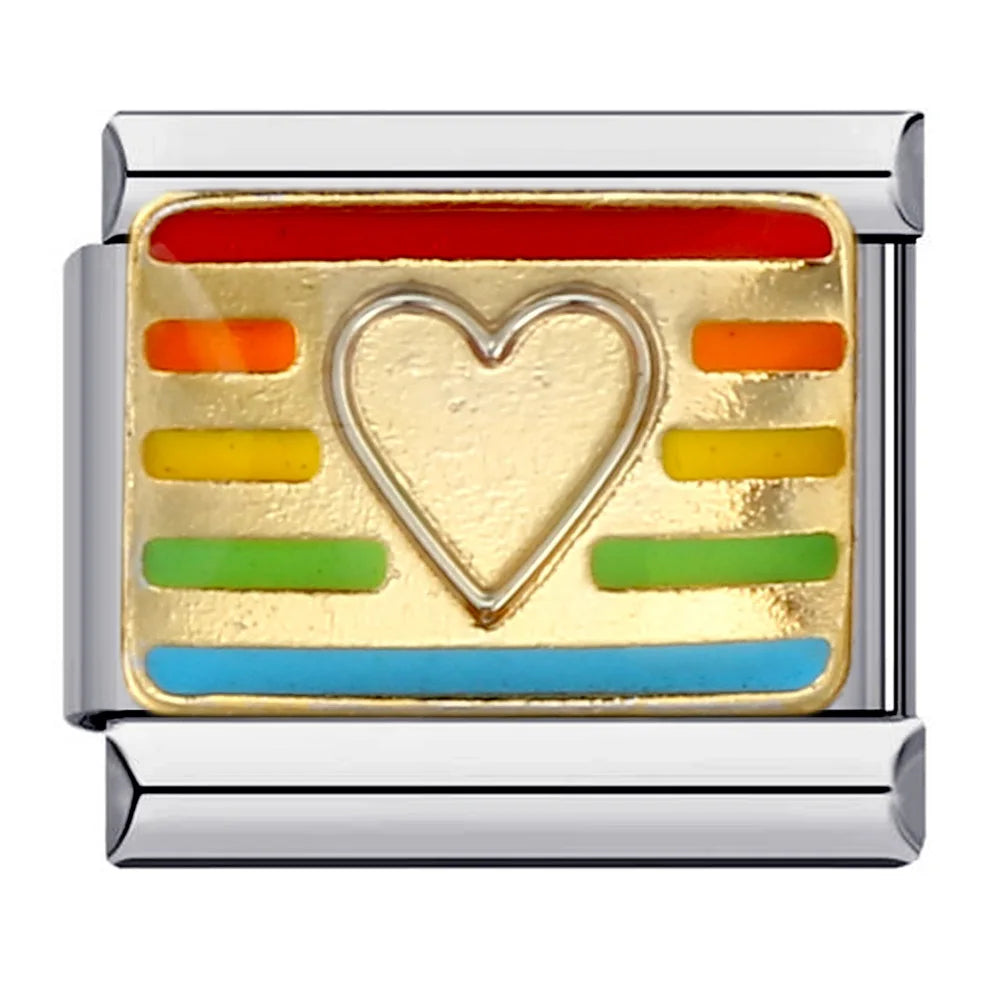 Rainbow Italian Charm Links 151
