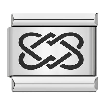 Laser Italian Charm Links 034