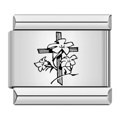 Laser Engrave Italian Charm Links 004