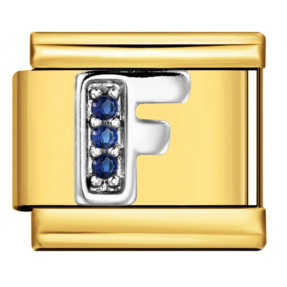 Gold Color 26 English Letters 383