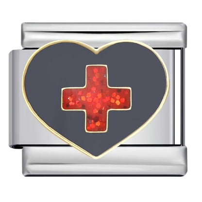 Cross Italian Charm Link 530