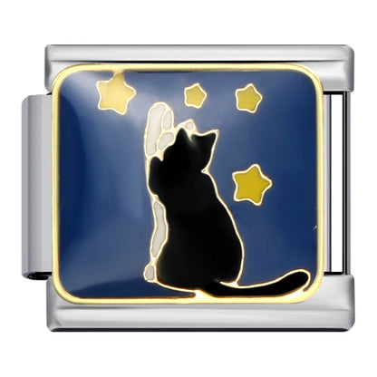 Cat Italian Charm Link 304