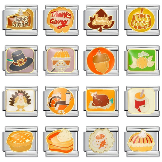 Thanksgiving Italian Charm Link 188