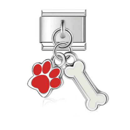 Original Heart Cat Paw Double Chain
