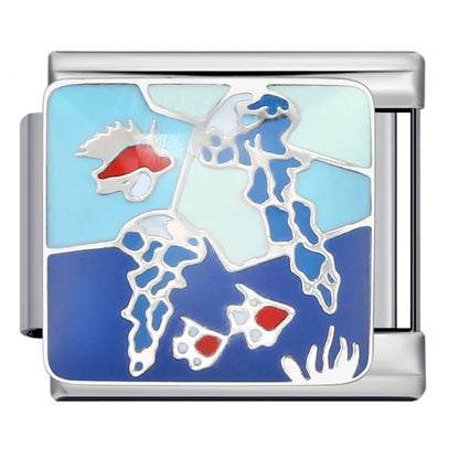 Ocean Italian Charm Link 322