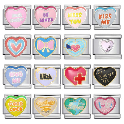 Heart Italian Charm Link 294