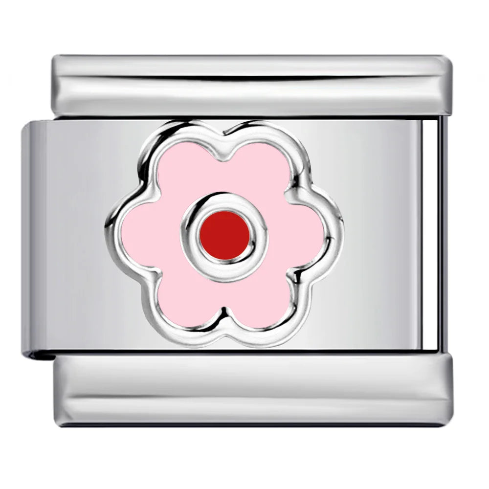 Flower Italian Charm Link 449