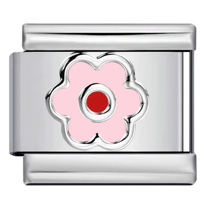 Flower Italian Charm Link 449