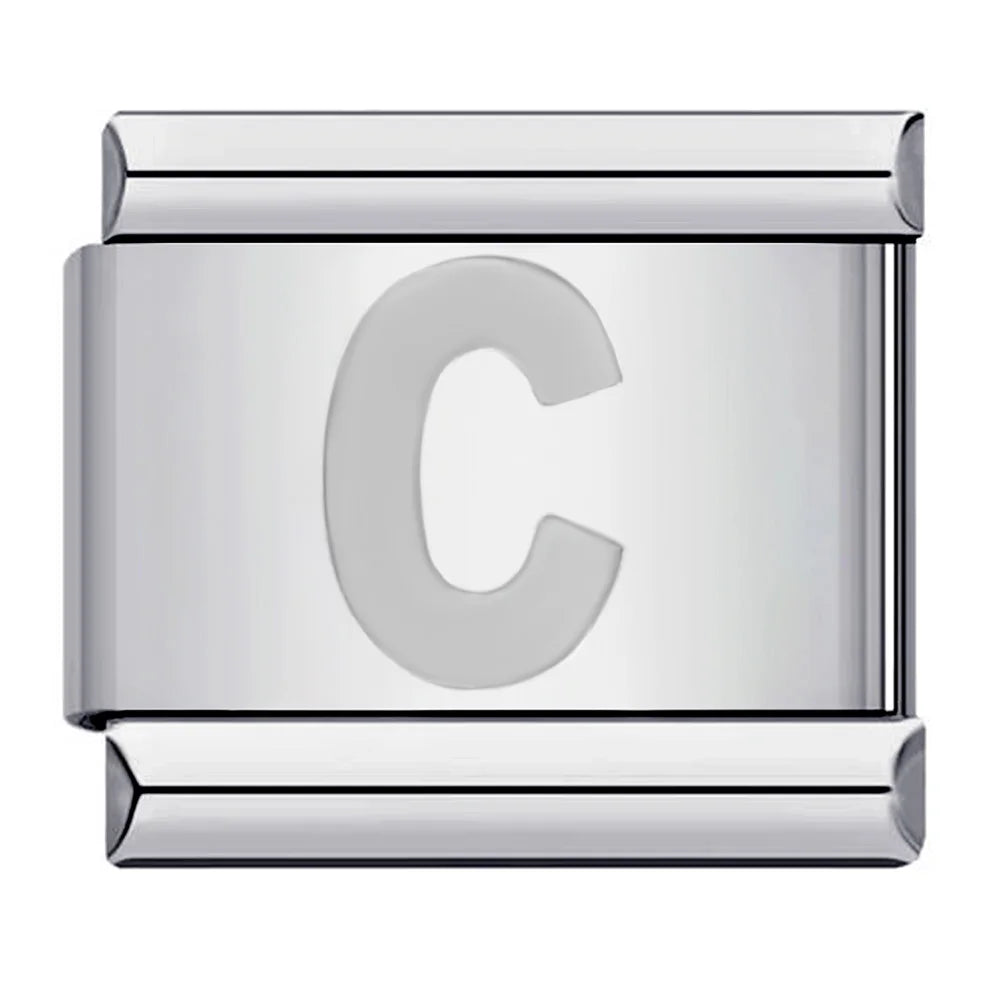 Silver Color 26 English Letters 125