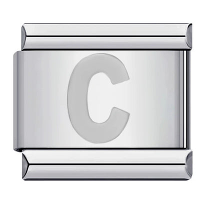 Silver Color 26 English Letters 125
