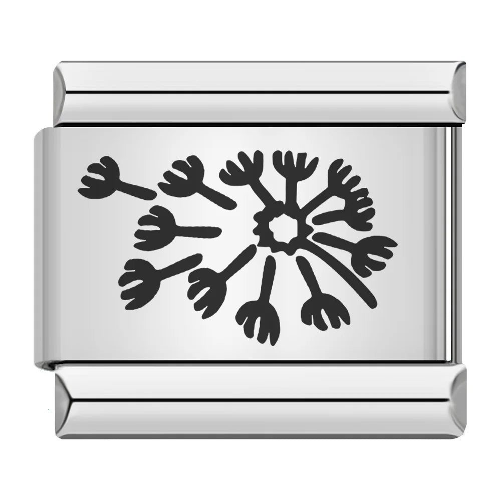 Laser Italian Charm Links 052