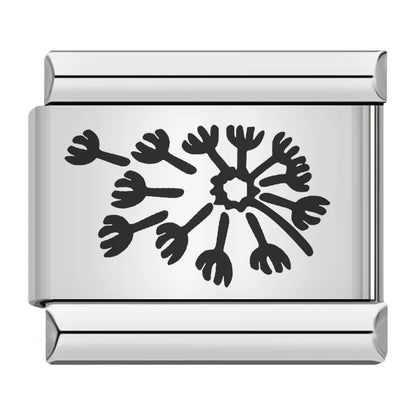 Laser Italian Charm Links 052
