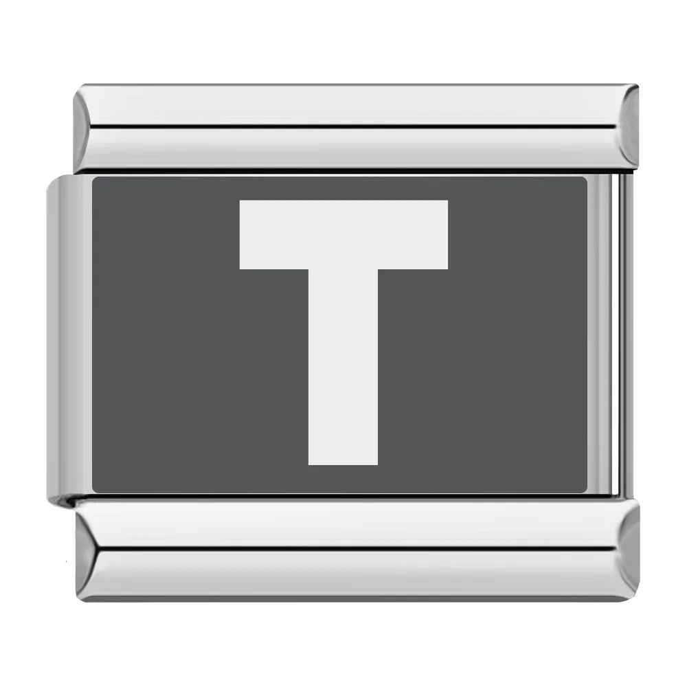 Laser 26 English Letters Charm 028