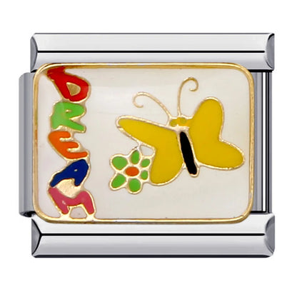 Butterfly Italian Charm Links 076
