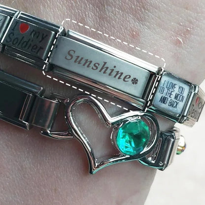 Customization Laser Italian Charm 222