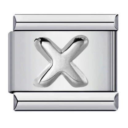 Silver Color 26 English Letters 174