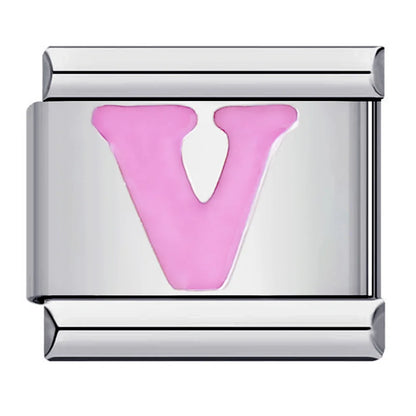 Pink Color 26 English Letters 018