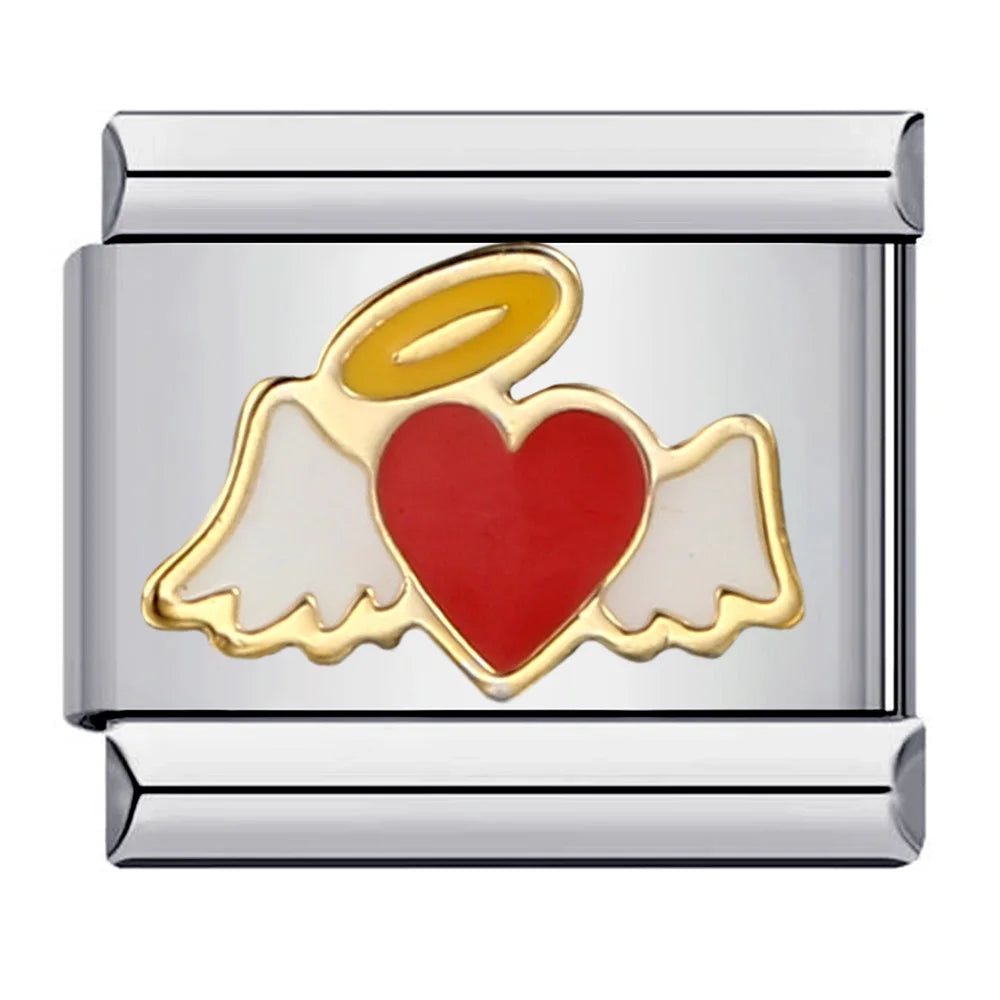 Wings Italian Charm Links 092