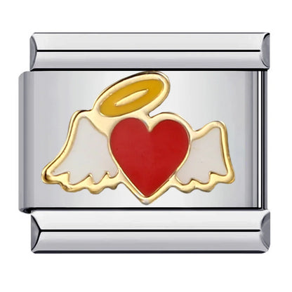 Wings Italian Charm Links 092