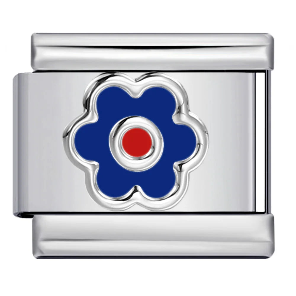 Flower Italian Charm Link 449