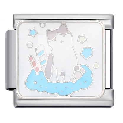 Cat Italian Charm Link 304
