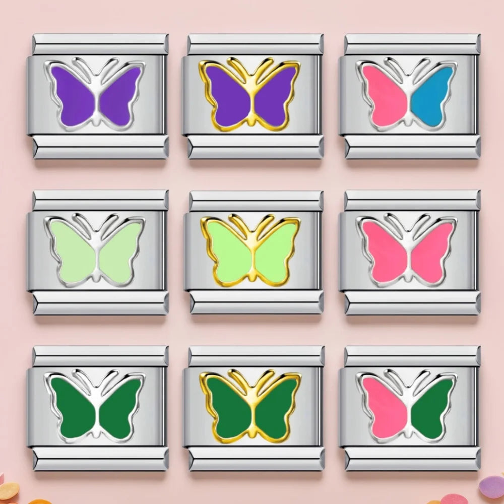 Butterfly Italian Charm Link 479