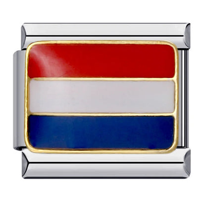 National Flag Italian Charm Links 068