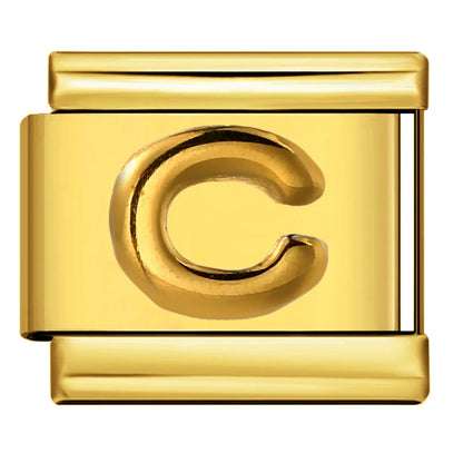 Gold Color 26 English Letters 336