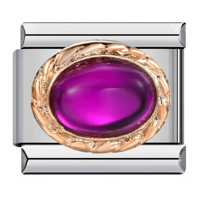 Purple Italian Charm Link 170