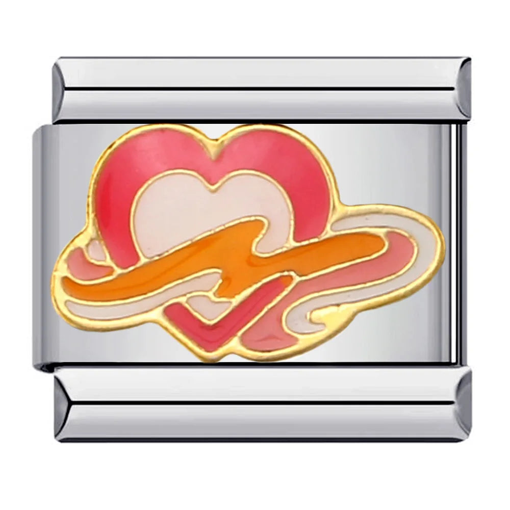 Heart Italian Charm Links 171