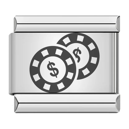 Laser Italian Charm Links 063
