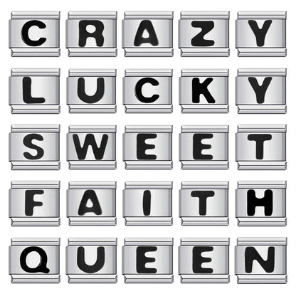 Black Color 26 English Letter 498